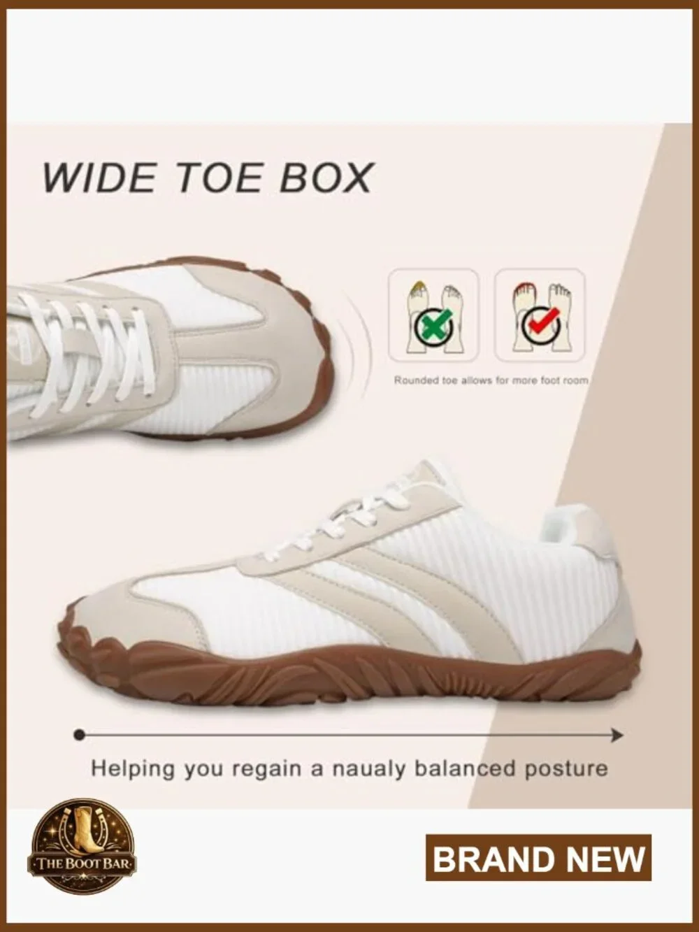 Minimalist Barefoot Shoes - Wide Toe Box Trail Running Sneakers